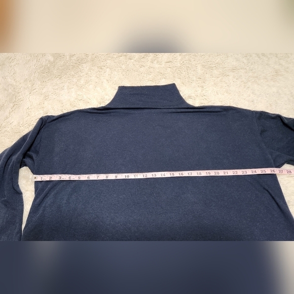 EILEEN FISHER Cozy Brushed Terry Mock Neck Long Boxy Fit Pullover Top Sz XL - Picture 5 of 8